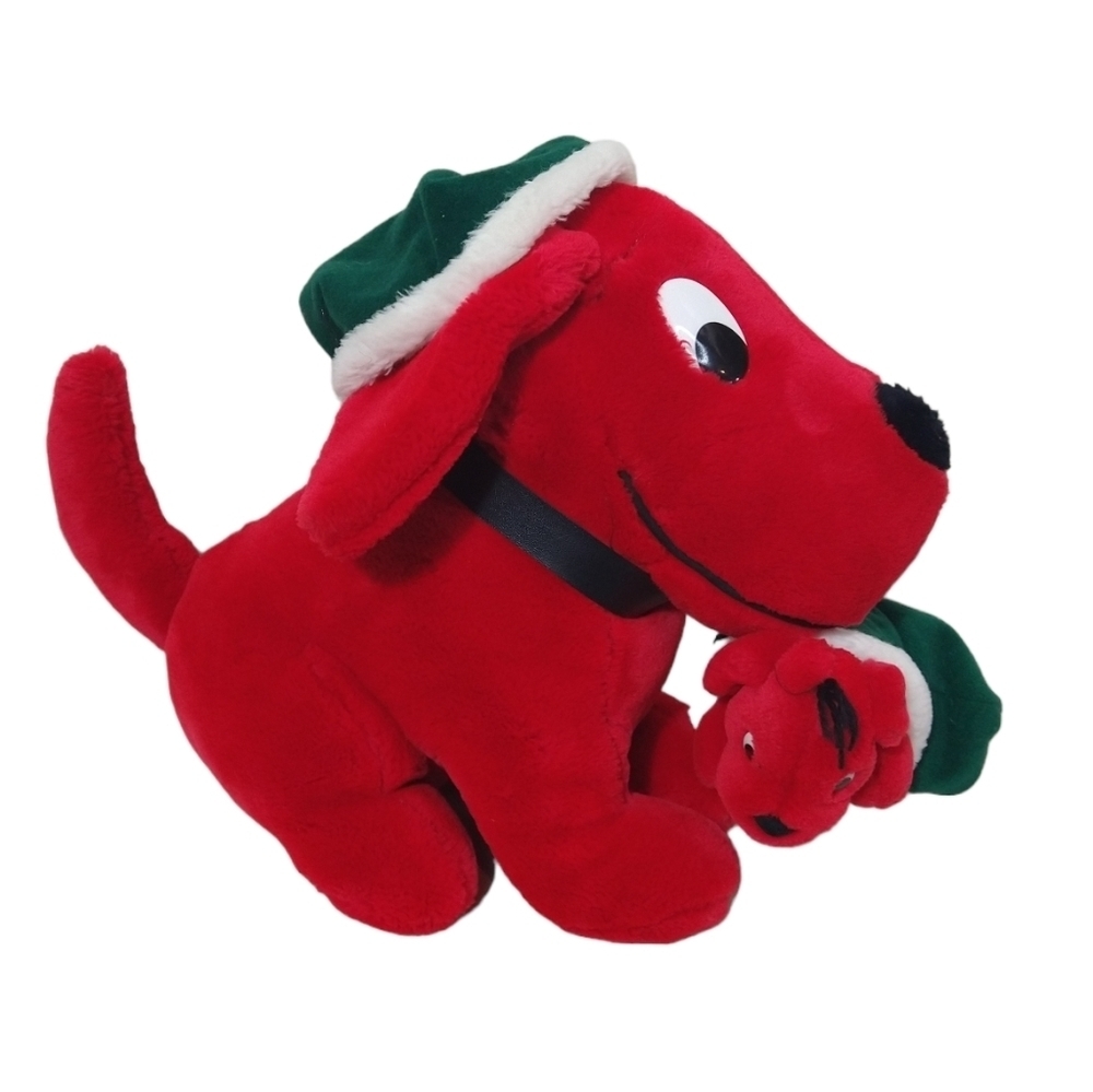 Vintage Dakin 1992 Clifford Christmas plush stuffed animal toy collectable